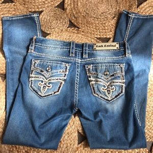 Women’s Rock Revival light wash, Arisa, Straight